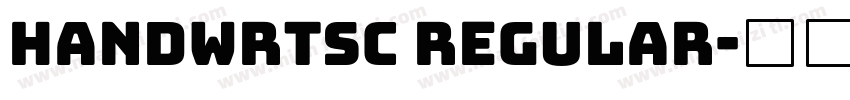 Handwrtsc Regular字体转换